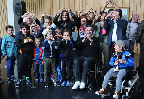 Remise des prix du Tournoi de Foot Fauteuil