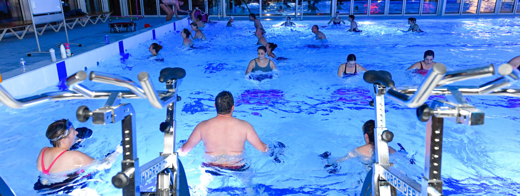 Seance decouverte des nouvelles activites de la piscine Pre-Leroy