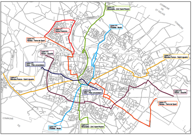 Les Lignes cyclables apaisées