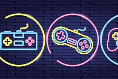 video game neon