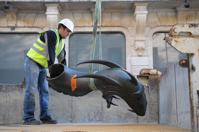 Les dragons de la rue Ricard. Crédit : B.Derbord
