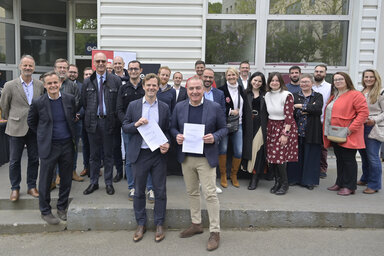 SIgnature de partenariat entre Origine France Garantie et Entreprise du patrimoine vivant dont ENO a recu le label et la certification.